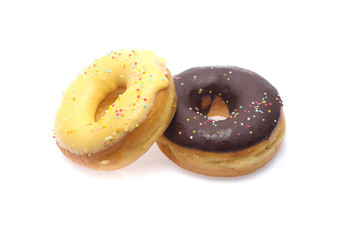 Donuts isolated on white background