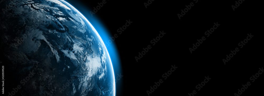 Wall mural world background.global on the blue background. elements of this image furnished by nasa.