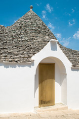 Trulli house door in Alberobello, Puglia, Italy
