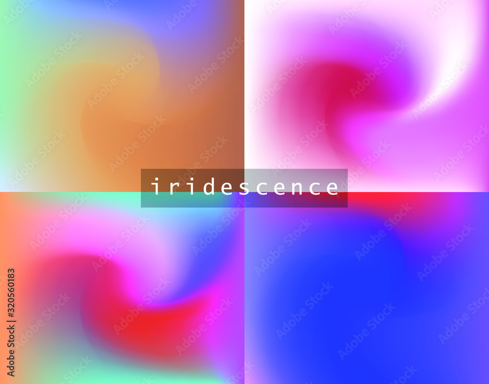 Poster Soft blurred pastel background with colorful stains. Digital abstraction.
