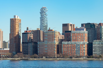 Tribeca New York Skyline along the Hudson River