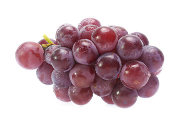 red grape  isolated on white