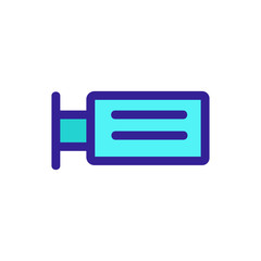 Advertising banner icon vector. A thin line sign. Isolated contour symbol illustration