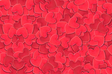 Red heart valentines day background.