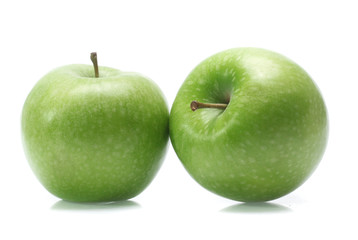 Green apple isolated on white background