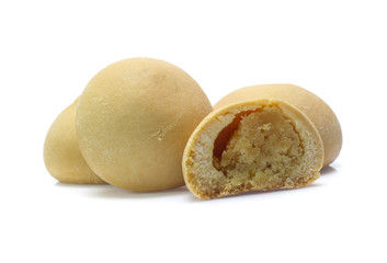 Mochi dessert isolated on white background