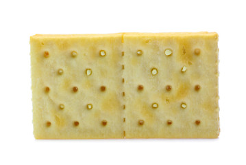 sandwich crackers isolated on white