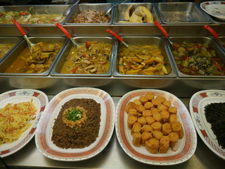Variety of food on the stall