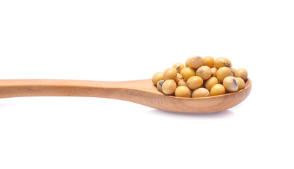 Soybeans  isolated on white background