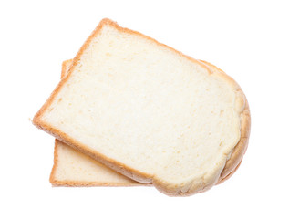 sliced bread isolated on white background