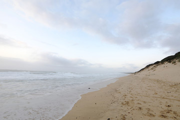 Sandy beach on the south coast
