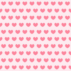Heart pattern. Seamless vector background