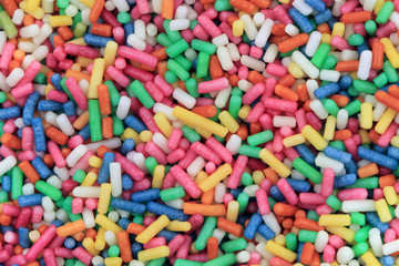 color sugar rainbow decoration texture