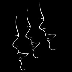 silhouette of a woman
