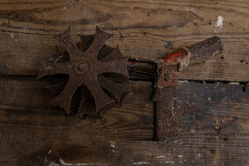 rostiges gartenwerkzeug