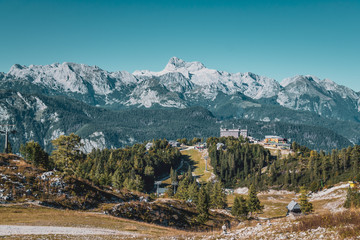 View on the mountain Triglav from Vogel