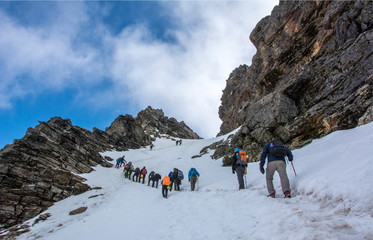 Climbing Rupin pass