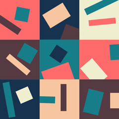 abstract square pattern background collection