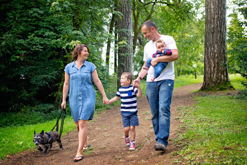 Family outing in the park