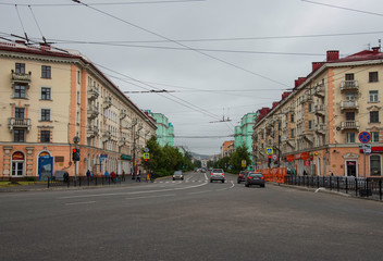 Naklejka na ściany i meble Murmansk city, Russia