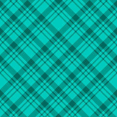 Seamless pattern in charming water green colors for plaid, fabric, textile, clothes, tablecloth and other things. Vector image. 2