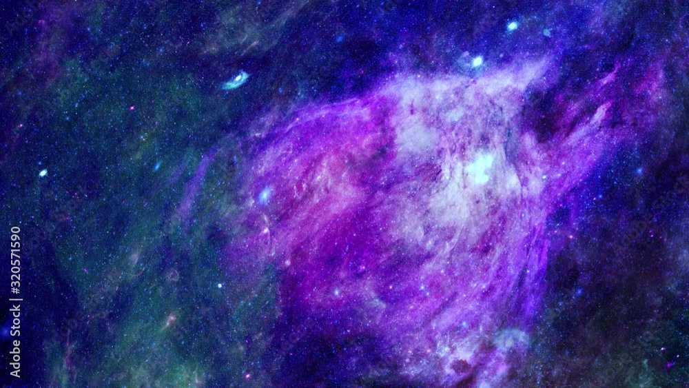 Wall mural animation view to travelling across the universe in moving