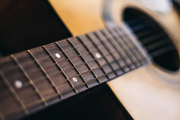 Fototapeta premium close up of a guitar