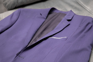 purple suit