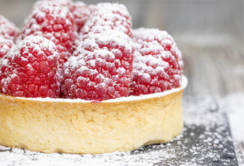 Raspberry. Cakes. Crispy. Fresh Fruit. Pastry. Sugar