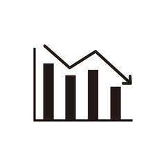 Analytics graph icon vector illustration logo template for many purpose
