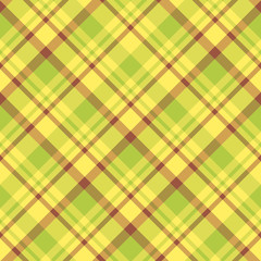 Seamless pattern in charming yellow, green and brown colors for plaid, fabric, textile, clothes, tablecloth and other things. Vector image. 2