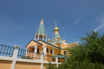 Obraz premium Orthodox Church with blue sky at Hua Hin , Thailand