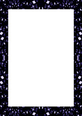 White Frame with Decorated Borders