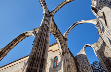The Carmo Convent in Lisbon, Portugal.
