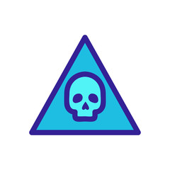 cyber attack icon vector. A thin line sign. Isolated contour symbol illustration