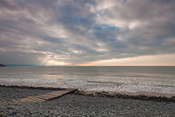 View from westward ho! Devon on a cloudy day