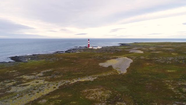 Aerial view of Gamvik, Norway