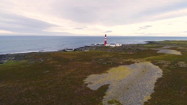 Aerial view of Gamvik, Norway