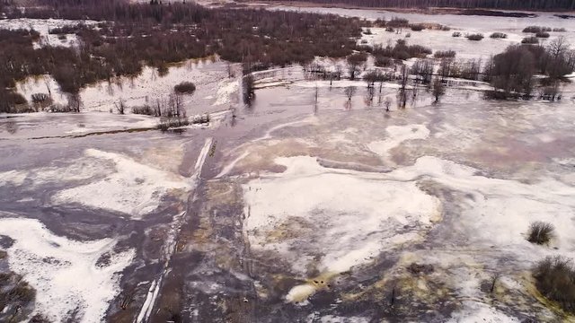 Aerial view of Tipu, Viljandi County, Estonia
