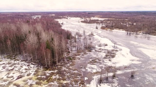 Aerial view of Tipu, Viljandi County, Estonia