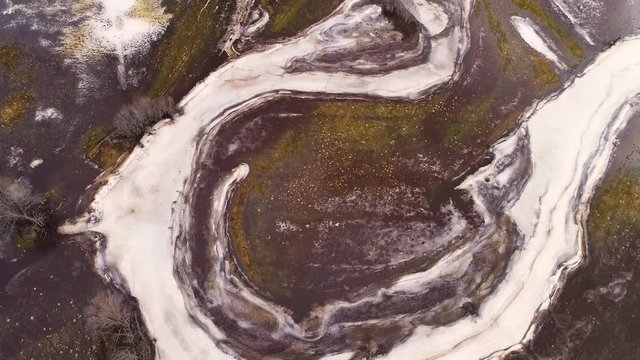 Aerial view of Sandra, Viljandi County, Estonia