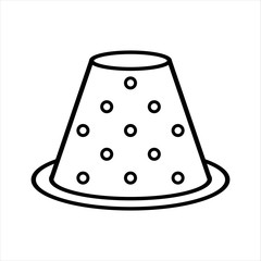 needlework tool line icon thimble