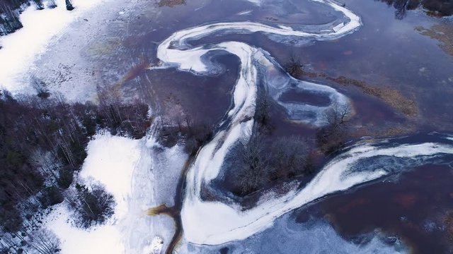 Aerial view of Sandra, Viljandi County, Estonia