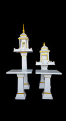 Thai Sarn or Joss House or Spirit House on Isolated Background