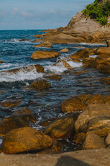Fototapeta na wymiar rocks by the sea