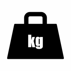 Weight kilogram icon