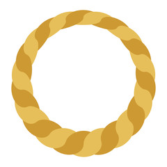 左巻きのしめ縄飾り イラスト ベクター