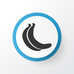 Fototapeta na wymiar Banana icon symbol. Premium quality isolated tropical fruit element in trendy style.