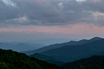 Smoky Mountains - Deep Colors of Sunset