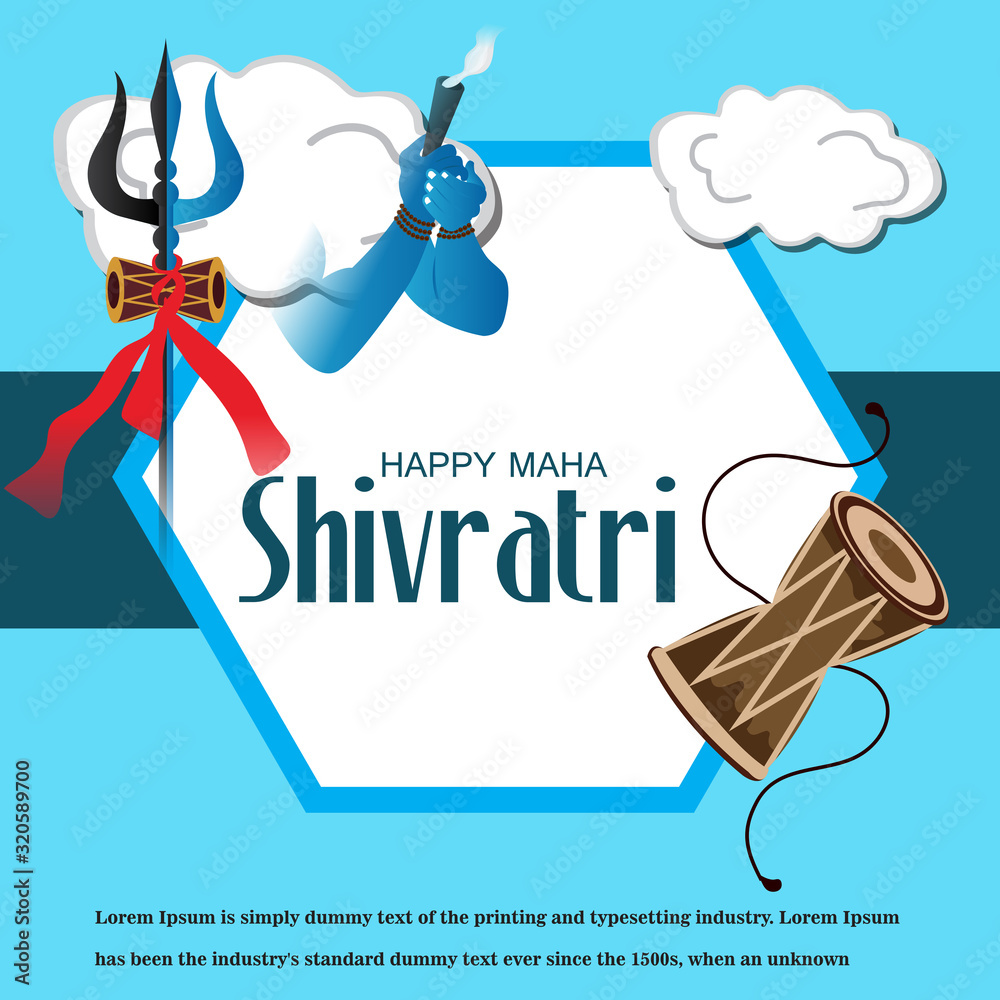 Poster happy maha shivratri